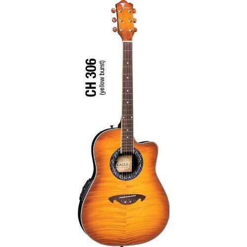 Violão Eagle Ch306 Elétrico Yellow Burst